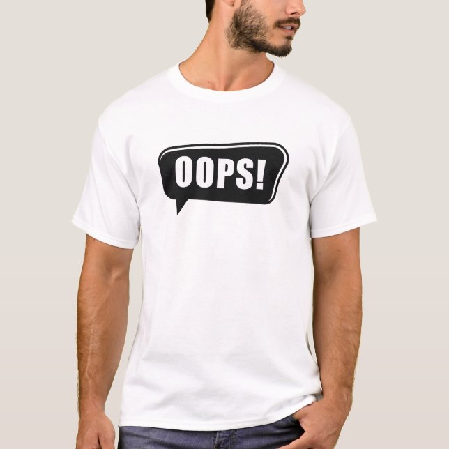Camiseta Oops Engraçado (Frente)