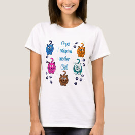 Camiseta Oops! Eu adotei um outro gato!