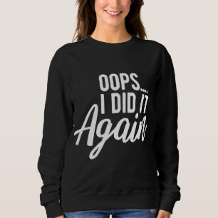 Camiseta Oops Fiz De Novo Gravidez Engraçada Mamãe Grávida