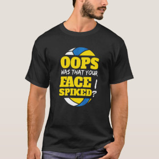 Camiseta oops foi o seu rosto que eu golpeei Jogador de vol