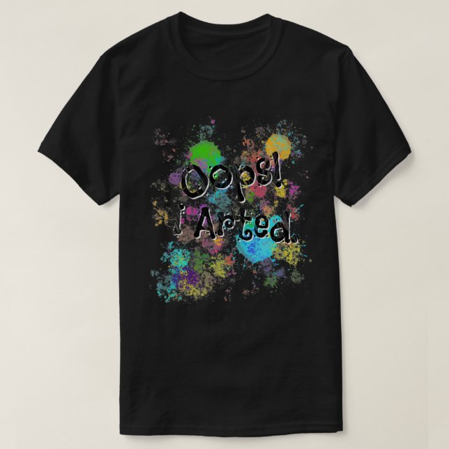 Camiseta Oops I Arted (Frente do Design)