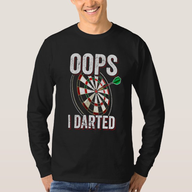 Camiseta Oops I Darts Club Dart Player Team (Frente)