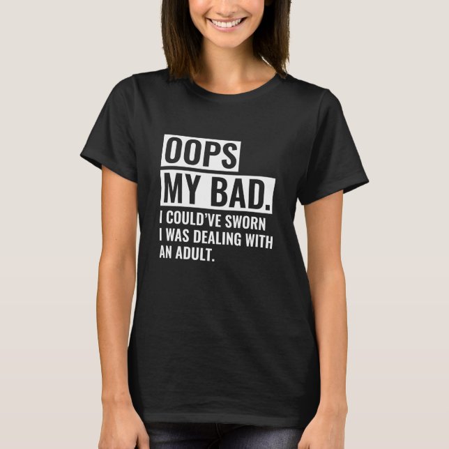 Camiseta OOPS Meu Mau (Frente)