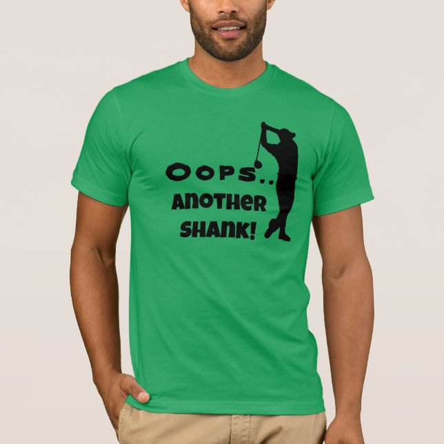 Camiseta OOPS Personalizáveis, Outro Teto De Cana, Golfe En (Frente)