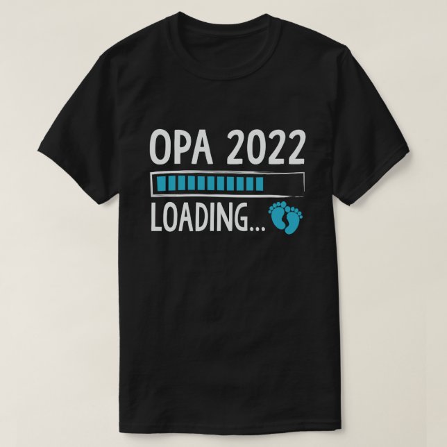 Camiseta Opa 2022 Carregando Anúncio De Gravidez Engraçado (Frente do Design)