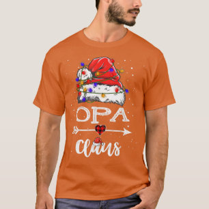Camiseta Opa Claus Christmas Light Pajama Family Mating X