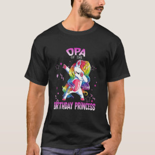 Camiseta Opa da Festa de aniversário Princesa Dabbing Unico
