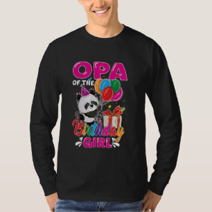 Camiseta Opa Do Panda Bear Birthday Amante de os animais Bo