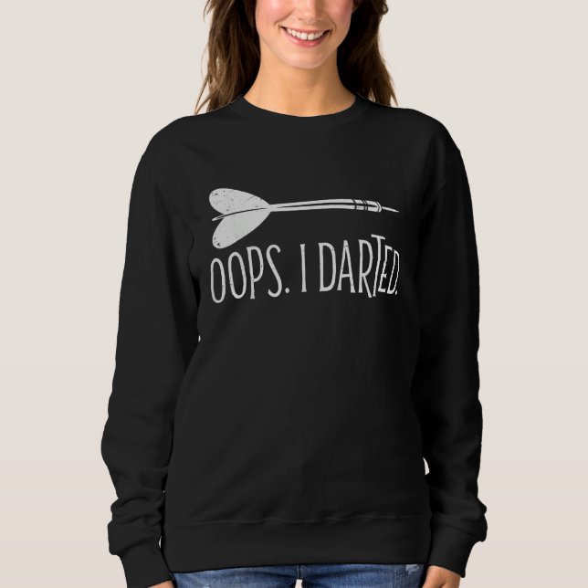Camiseta Opa Eu Lancei Dardos Jogando Dardo No Tabuleiro De (Frente)