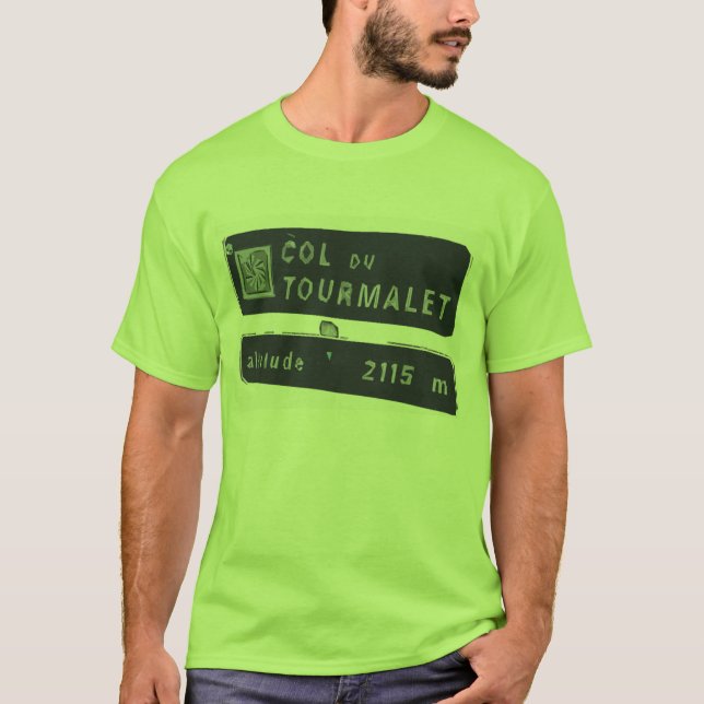 Camiseta Opção 2 do Col du Tourmalet- (Frente)