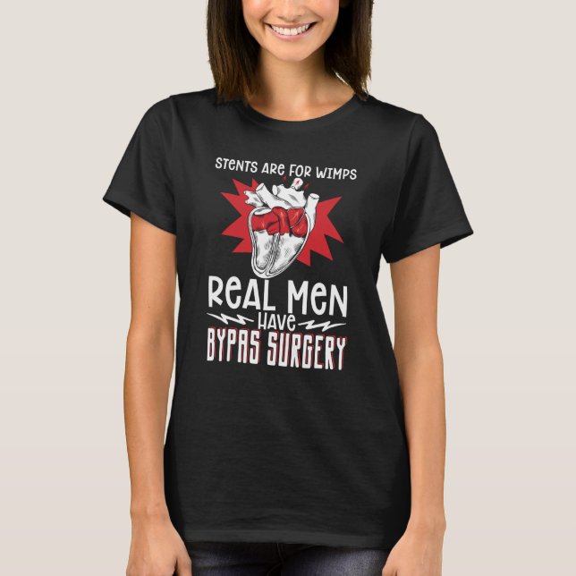 Camiseta Open Heart Surgery Bypass Awareness Heart Stents A (Frente)