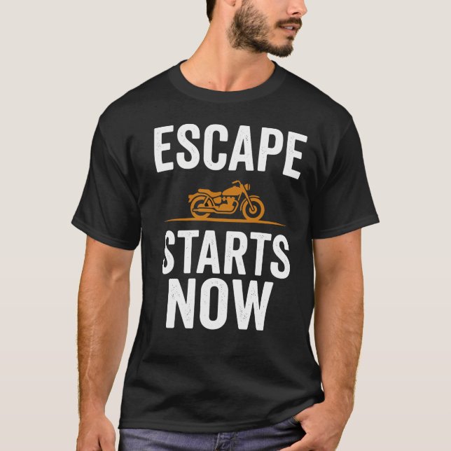 Camiseta Open Road Escape Starts Now (Frente)