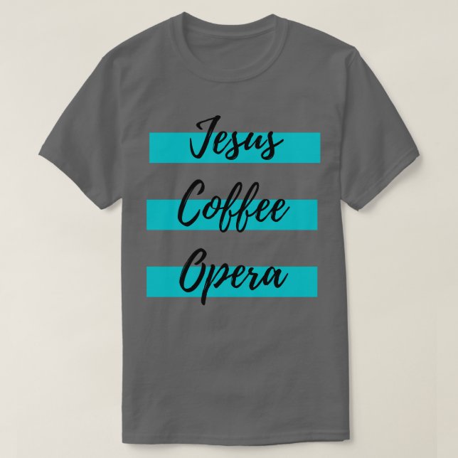 Camiseta Ópera de Jesus Café (Frente do Design)