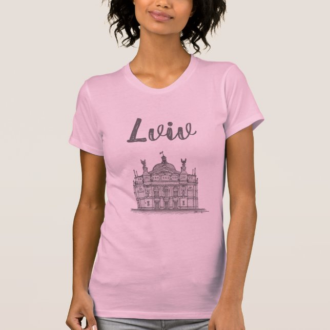 Camiseta Ópera + Teatro Balé, Lviv, Ucrânia (Frente)