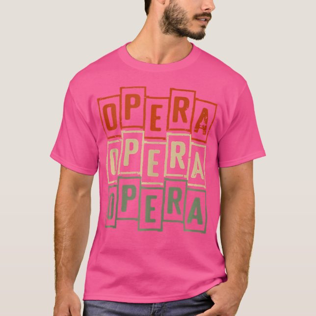 Camiseta Opera Vintage Retro Opera Singer (Frente)