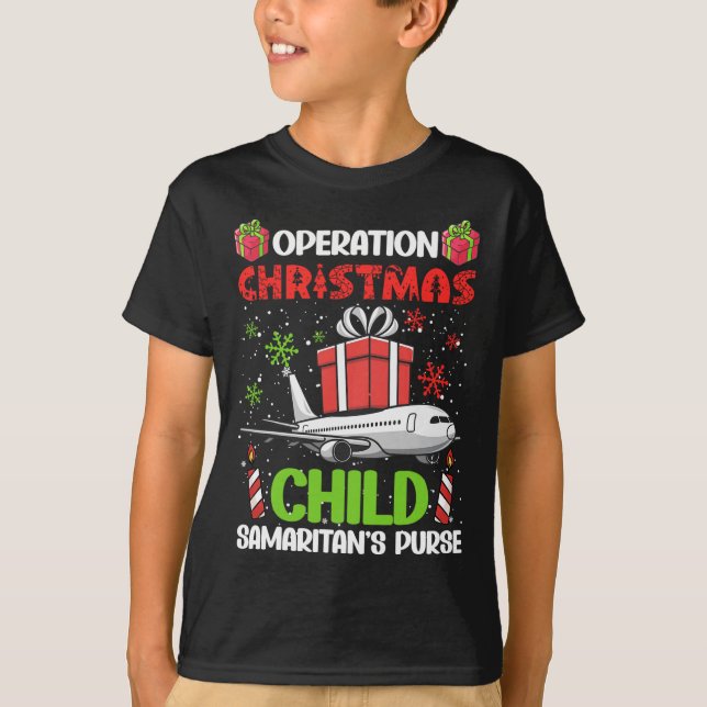 Camiseta Operação A Bolsa de Natal da Criança Smaritan Engr (Frente)