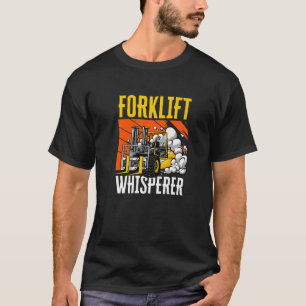 Camiseta Operação de empilhadeira industrial de elevador 