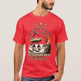 Camiseta OPERAÇÃO DESERT STORM Lembre-se do Dia dos Veteran