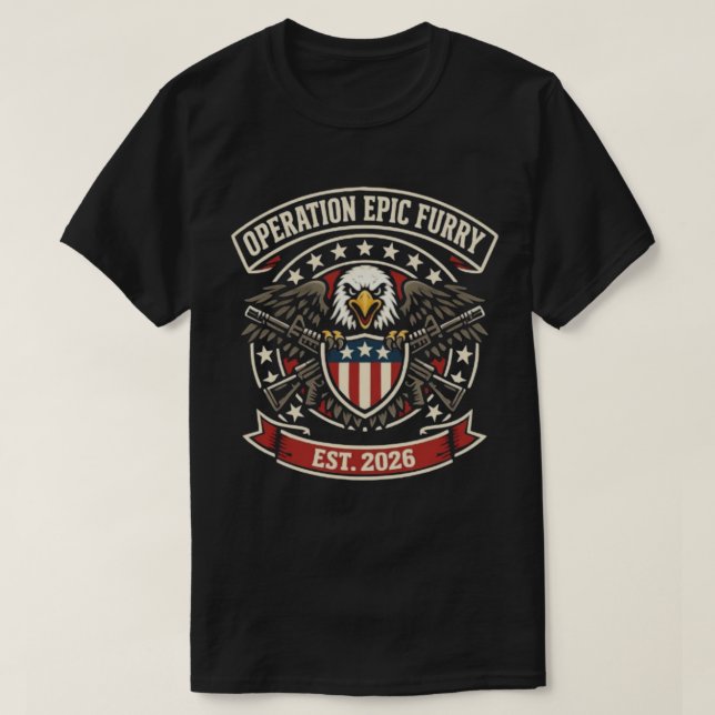 Camiseta Operação Fúria Épica – Estilo Militar Tático (Frente do Design)