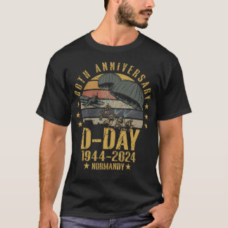 Camiseta Operação Overlord 1944 D-Day 2024 80 Anniversar