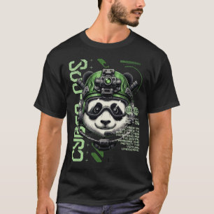 Camiseta Operações de Panda Ciborgue – Panda Cibernético Fu