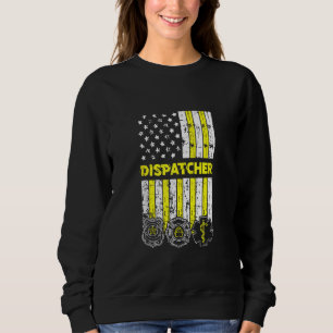 Camiseta Operador Americano Flag 911 Expede Fogo Policial