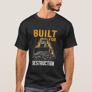 Camiseta Operador Buldozer Construtor Trabalhador Terrestre