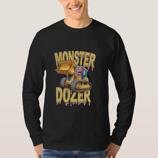 Camiseta Operador Buldozer Construtor Trabalhador Terrestre (Frente)
