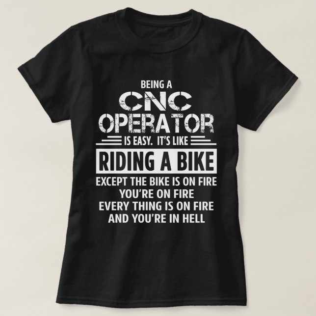 Camiseta Operador CNC (Frente do Design)