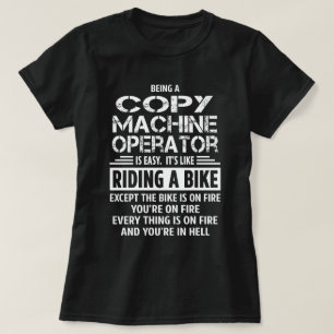 Camiseta Operador Copiar Máquina