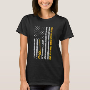 Camiseta Operador Crane Hook American Flag World S Best Lin