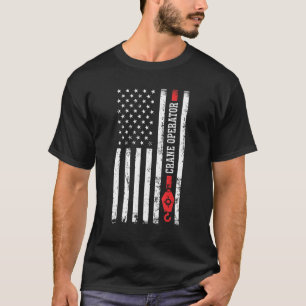 Camiseta Operador da grua de construção