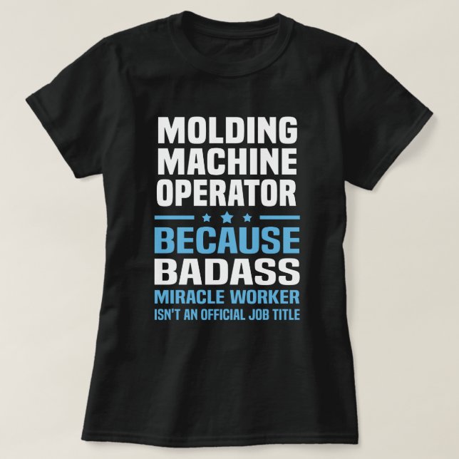 Camiseta Operador da Máquina de Moldagem (Frente do Design)