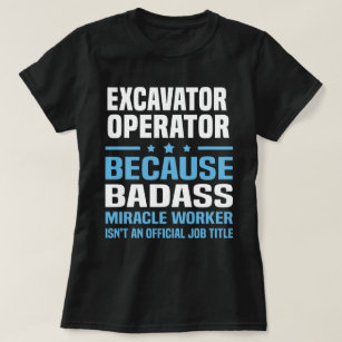 Camiseta Operador da máquina escavadora
