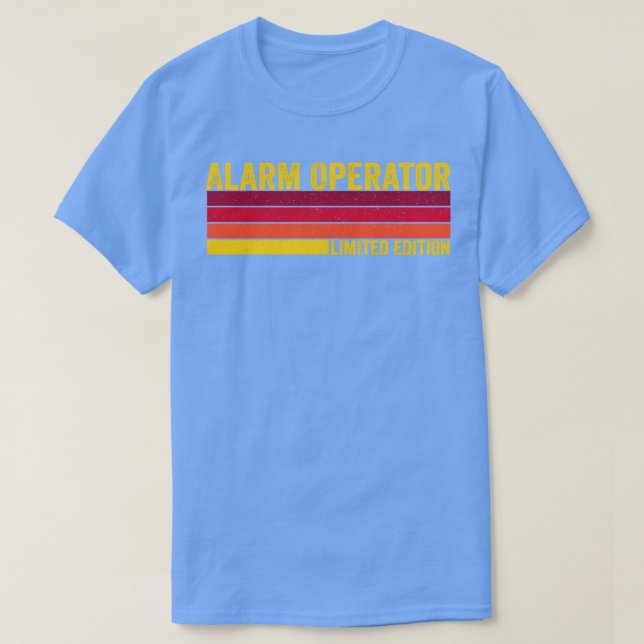 Camiseta Operador de alarme (Frente do Design)