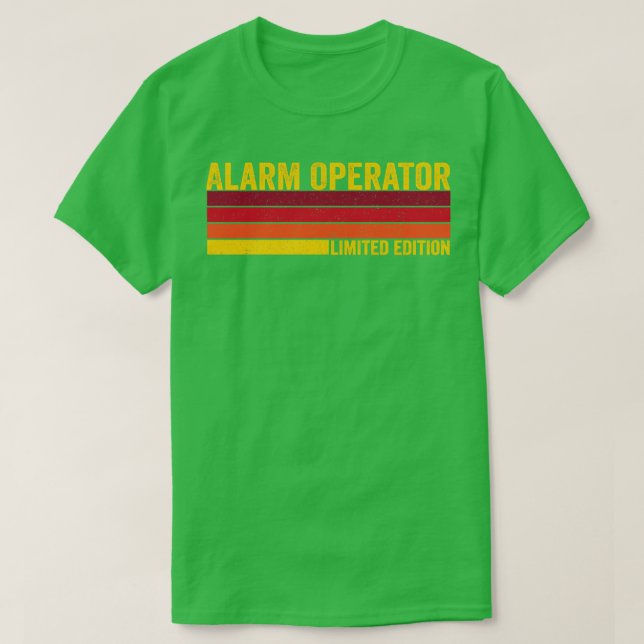 Camiseta Operador de alarme (Frente do Design)