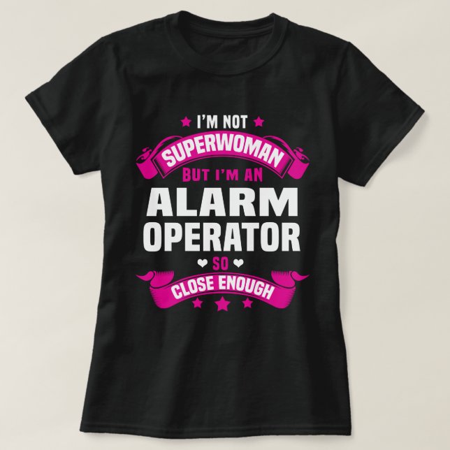 Camiseta Operador de alarme (Frente do Design)