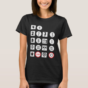 Camiseta Operador de Botões de Elevador Vertical Mecânico