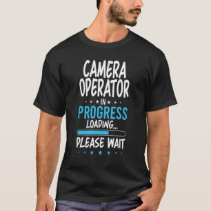 Camiseta Operador de câmera em andamento