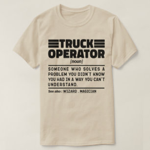 Camiseta Operador de Caminhão Noun Heavy Equipment Speciali