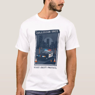 Camiseta Operador de Campo da Unidade de Colisão Caucasiana