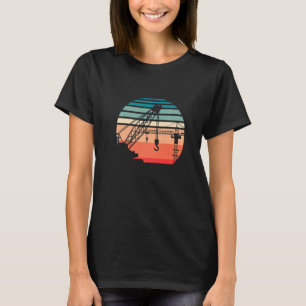 Camiseta Operador de Crane Retro Torre Vintage Construção S