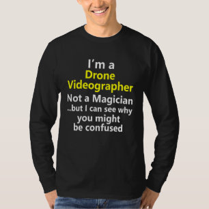 Camiseta Operador de Drone Videografista Trabalho Ocupação