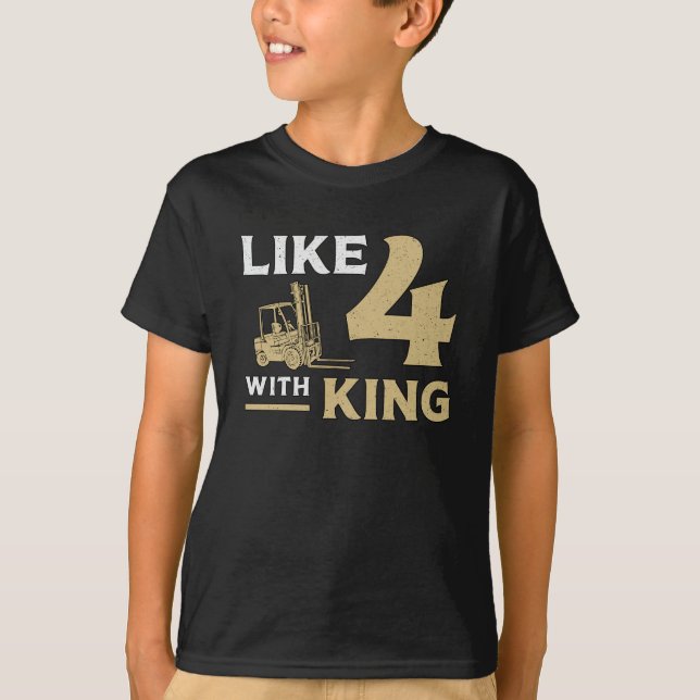 Camiseta Operador De Elevação Como 4 Com Motorista Do King  (Frente)