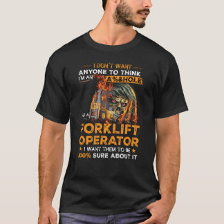 Camiseta Operador De Elevação Que Quero Que Tenham 100 Cert