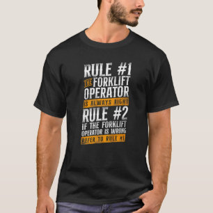 Camiseta Operador de Empilhadeira Certificado Regra Vintage