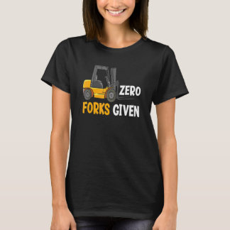 Camiseta Operador de Empilhadeira de Armazém Sem Garfos Rec