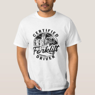 Camiseta Operador de empilhadeira de condutor de empilhadei
