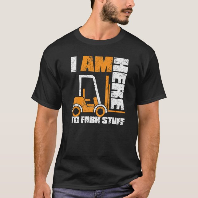 Camiseta Operador de empilhadeira Logística Warehouse Forke (Frente)