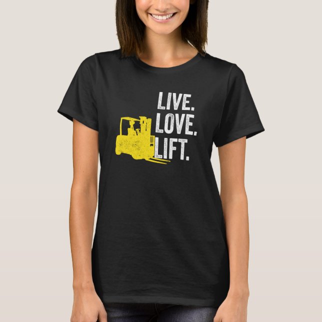 Camiseta Operador de Empilhadeira Vida Real Elevação (Frente)